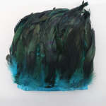 10-meetrise naturaalse kukesulgede &auml;&auml;rega 5&ndash;7-tolline lint n&auml;put&ouml;&ouml; ja k&auml;sit&ouml;&ouml; tarvikute jaoks j&auml;rve sinine v&auml;rv