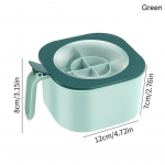 V&uuml;rtspurgi maitseainekarp lusikaga Mitme kambriga soola-pipra maitseainekonteiner Purgid potid K&ouml;&ouml;gitarvikud roheline