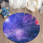 Galaxy Space Round Mat Psychedelic Purple 3D &uuml;mmargused vaibad lastetuppa Elutoa Vaibad P&otilde;randapind Vaip Magamistoa Matid Diameter 60cm