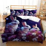 Lihav&otilde;tete teemaline kodune voodipesukomplekt k&uuml;&uuml;likuprindiga tekikott, padjap&uuml;&uuml;r, lina / kaheinimesevoodi 2/3-osaline magamistoa kaunistus AU Single 140x210cm