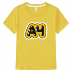 Kaup Vlad A4 Laste T-s&auml;rk Poiste ja t&uuml;drukute l&uuml;hikeste varrukatega 100% puuvillased topid Vlad a4 paberist poiste riided y2k &uuml;hes t&uuml;kis lasteriided Kawaii Anime T-s&auml;rk 150 kollane