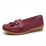 Loafers naistele Nahast lamedad kingad vabaajajalatsid Ema kingad Naiste &uuml;ksikud kingad 38