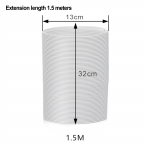 Venitav v&auml;ljalasketoru 130 mm x 1,5 m 150 mm x 1,5 m 150 mm x 2 m