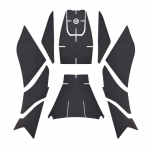 Mootorratta paagipadja kleebised mudelile SYM TL500 SYM MAXSYM TL kummist kriimustuskindla kaitsekatte matt tekstuuriga kleebis must