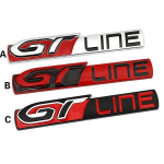 GT Line autokleebise metallist embleemi kleebism&auml;rk GT RCZ 508 3008 5008 KIA Forte Optima Picanto Sorento Renault Megane jaoks A