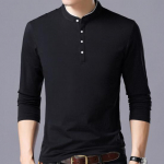 Meeste p&uuml;stkraega pikkade varrukatega T-s&auml;rk vaba aja n&ouml;&ouml;pidega lapiline s&auml;rk Meeste topsid M-4XL 4XL must