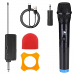 VHF traadita mikrofoni d&uuml;naamilised k&auml;eshoitavad mikrofonid 6,35 mm3,5 mm jack-karaoke mikrofon koos laetava vastuv&otilde;tjaga pulmapeo kirikuklubi v&otilde;imendiga 1 Microphone