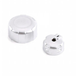 Auto keskmise esitulede l&uuml;liti/maastiku reguleerimise nupp Dekoratiivne kaanekleebise tarvikud Land Rover Freelander 2 jaoks silver 2pcs