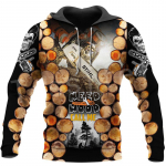 Metsat&ouml;&ouml;line Metsamets Mootorsaag Retro Pullover 3DPrint Meeste/naiste t&auml;navar&otilde;ivad vabaaja naljakad kapuutsid Suurem&otilde;&otilde;tmelised Harajuku 2XL