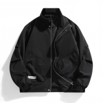 Kevad-s&uuml;gis Meeste Bomber &otilde;huke jope vabaaja mantlid Pilot jakid M must