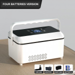 Kaasaskantav mini-insuliinik&uuml;lmkapp koduseks autoreisiks 2&ndash;8 ℃ k&uuml;lmutusseadmega USB laetav jahuti &uuml;mbris 10200 mAh
