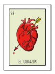 Abstraktne Mehhiko loterii multifilmiposteri prinditud l&otilde;uendimaal papagoi s&uuml;da p&otilde;hjamaade seinakunst elutoa kodu kaunistamiseks 21x30cm No Frame