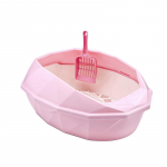 RINNA kassik&auml;imla Poolkinnine kassiliivakast Double Pine Cat pritsmevastane kakakast Kassi WC koolitus [New Pink]