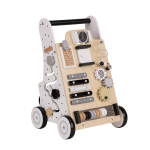 KiddyMoon puidust k&auml;imisk&auml;ru interaktiivne hariv m&auml;nguasi lastele l&uuml;katav m&auml;nguasi v&auml;ikelastele wk-001, must - valge