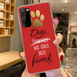 Lovely Cute Dog Paw Soft TPU silikoonist telefoni&uuml;mbris Samsung S21 S20 Ultra Note 20 10 Pro 9 8 S10 Lite S9 Plus S10E S20FE kaanele Samsung S9