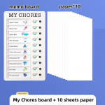 Minu majapidamist&ouml;&ouml;d Memotahvel Tegevusnimekiri Paberikomplekt Eemaldatav P&auml;evaplaneerija Kalender &Uuml;lesannete Valmistaja Kontrollnimekiri Kontor Kool