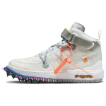 Off-White x Nike Air Force 1 Mid Valged Unisex Tossud L&auml;bipaistvad DO6290-100 37.5 white