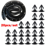 20 tk Auto kapoti kapoti hoidiku tihendi klambri isolatsiooniklambri kinnitus Honda Civic CRV Accord kinnitusdetailide trimmiklambritele 91518s10003 must