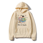 Heartstopper Hupparid Nick ja Charlie Multikaprint Streetwear Unisex Naiste Mood &Uuml;le suurusega Dressipluusid Huppar Pullover Jooksuriided L beige