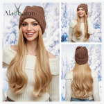 ALAN EATON M&uuml;tsiparukad M&uuml;ts juustega Blond Color Connect s&uuml;nteetilised juuksepikendused naistele Daily Party High Temperature Fiber