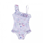 5&ndash;14-aastased teismeliste t&uuml;drukute &uuml;hes t&uuml;kis ujumisriided, lillemustriga volangid, k&auml;rbsega varrukad ujumiskost&uuml;&uuml;mid, suvised t&uuml;drukute lillad rannariided 5-6 years old lilla