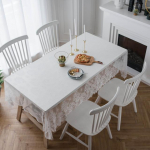 American Country Lace Laudlina Must Valge Salvr&auml;tik Teelaud Ripsmed Cafe Book Laudlina 35x145cm valge