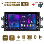 Icreative 2 Din Androidi autoraadio multimeediumivideopleier Suzuki SX4 2006-2013 jaoks Fiat Sedici 2005-2014 jaoks Nupunupuga WiFi 1+16GB 1+16GB