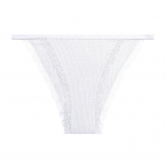 Madala k&otilde;rgusega soonikuga &otilde;mblusteta &uuml;hev&auml;rvilised naiste p&uuml;ksid Seksikad pits&auml;&auml;risega &uuml;li&otilde;hukesed alusp&uuml;ksid L valge