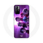 Redmi Note 11 5G &uuml;mbris TinyTAN animatsiooniplakat RM Jin Suga J-Hope Jimin V ja Jungkook Mic Drop