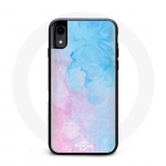 Iphone XR Case Tapeet Safari roosa sinine