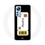 Coque pour Xiaomi Mi 12 / 12X Billet d'avion Madrid
