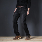 Meeste Fat Plus Size Teksad Paksud v&auml;ikese s&auml;&auml;rega p&uuml;ksid Sirged lahtised venivad teksad Meeste riided 28