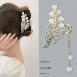 Pearl Bell Orchid Fringe Butterfly haaramisklamber
