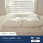 Latekspadi Tai imporditud looduslik kummi emakakaela selgrool&uuml;li kaitse lestavastane antibakteriaalne abi uinuda kodus Padja s&uuml;damik 1PCS Low pillow