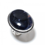 Natural Sodalite Gemstone Handmade 925 Sterling Silver Gift Ring Size 10 s5e31