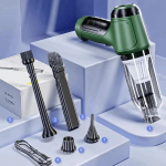 2024 Uus originaal DE juhtmeta v&otilde;imas tolmuimeja kaasaskantav puhastus mini v&otilde;imas oksjonimasin Puhastus kodus auto k&auml;eshoitav f&ouml;&ouml;n valge