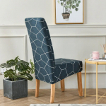 XL-suurusega s&ouml;&ouml;gitooli kate Lilleprint Suur suurus veniv pikk seljatoe toolipadi m&ouml;&ouml;blikaitse tolmuvastane istmekate 1pcs