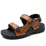 Meeste sandaalid mustad nahast Gladiator Sandaalid Suvised Rooma sandaalid Meestele Suures suuruses rannajalatsid EU:45 must