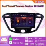 Android Ford Transit Tourneo Custom 2012-2021 jaoks Auto Carplay Multimeediam&auml;ngija DSP IPS Video WIFI Bluetooth GPS Navigatsioon 4+64GB 2+32GB