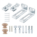 Bifold Door Hardware Set Replacement Parts Easy to Install Folding Pocket