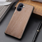 Puidust mustriga &uuml;mbris Realme C33 C35 C31 C30 coque lihtsa unikaalse disainiga kerge pol&uuml;-nahast kate Realme c33 korpuse funda jaoks C35 must