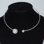 Moodne rhinestone Heart Collar Choker kaelakee naistele Lihtne avatud kraega kaelakee Torques Ehted Aksessuaarid