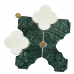 Marble Wall Tiles, Decorative Tile, 20 x 20cm Mosaic Tiles Panels for Living Room,