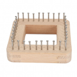 Puidust kudumiskangas Professionaalne isetegemise k&auml;sitsi valmistatud kudumislaud m&uuml;tsi kudumiseks Sall Sall Ch-le 10x10cm / 3.9x3.9in