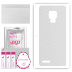 apgo Protective Skin Sticker for the back compatible with Ulefone Note 7P, Wrap Film, Foil, Vinyl - Pattern Transparent Carbon