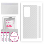 apgo Protective Skin Sticker for the back compatible with Huawei Mate X2 4G, Wrap Film, Foil, Vinyl - Pattern Transparent Carbon