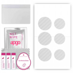 apgo Protective Skin Sticker for the back compatible with Apple AirTag, Wrap Film, Foil, Vinyl - Pattern Transparent Carbon