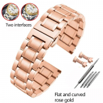 Kvaliteetne roostevabast terasest kellarihm Casio Tissot Seiko Citizeni metallist lameda/kumera otsaga rihmaga k&auml;ev&otilde;ru kella kett 20mm 22mm 20mm