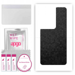 apgo Protective Skin Sticker for the back compatible with Oppo Reno8 Pro+, Wrap Film, Foil, Vinyl - Pattern Black Honeycomb
