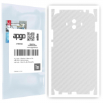 apgo Protective Skin Sticker for the back+sides compatible with Huawei Mate 10, Full Wrap Film, Foil, Vinyl - Pattern Transparent Carbon